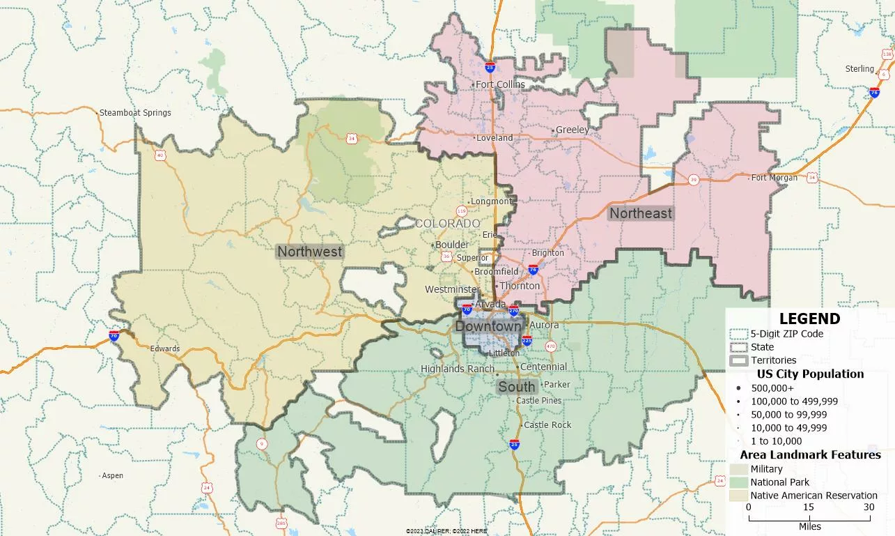 How Can I Do Sales Territory Mapping Using Excel Data? Territory Map.