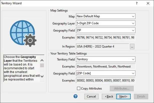 How Can I Do Sales Territory Mapping Using Excel Data? Territory Map Settings.