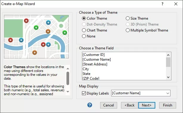 How Do I Create a Map From Excel Data. Theme Page.