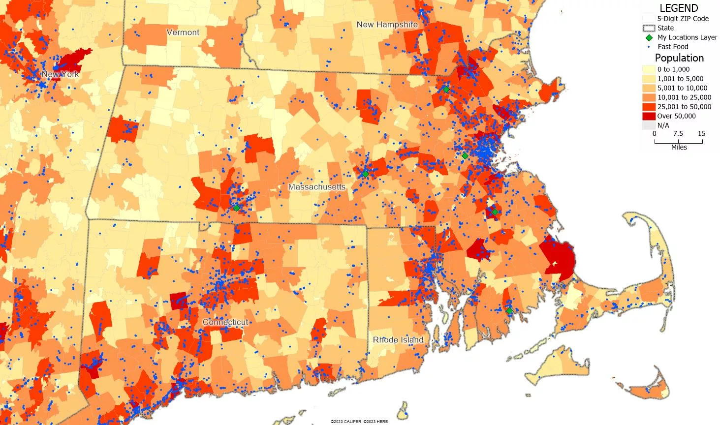 How Do You Map a Franchise Territory? Map of My Locations.