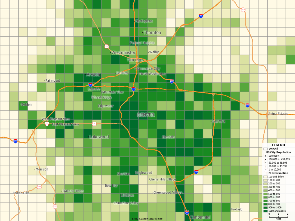 How Do I Get a Count of Intersections by Grid Cell? - Maptitude ...