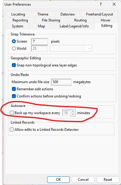 Turn off automatic backup