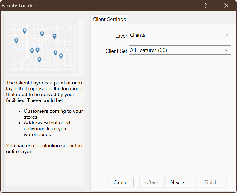 Choose Client Settings