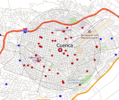 Map customers with Maptitude Ecuador mapping software