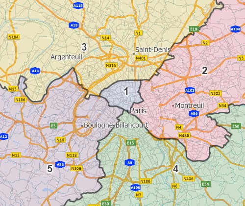 France territory map