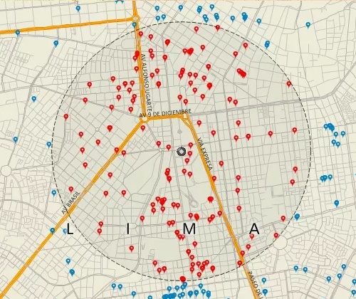 Map customers with Maptitude Peru mapping software