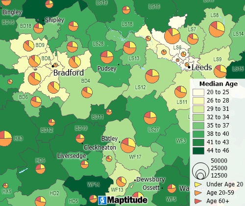 Create thematic maps with Maptitude United Kingdom map software