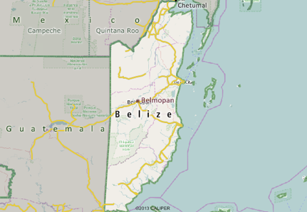 Belize Map