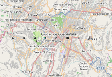 Guatamala City, Guatamala map