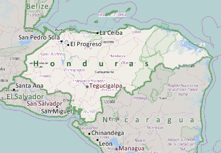 Honduras Map