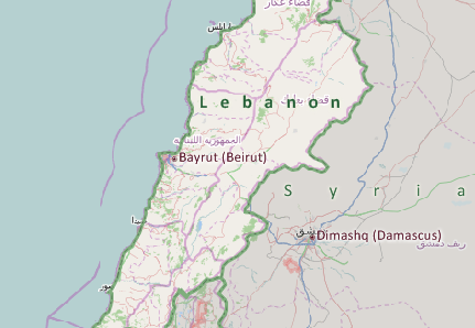 Lebanon Map