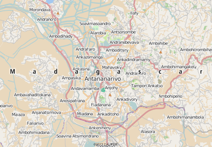 Antananarivo, Madagascar map
