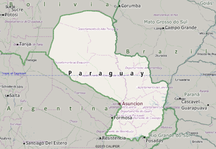 Paraguay Map