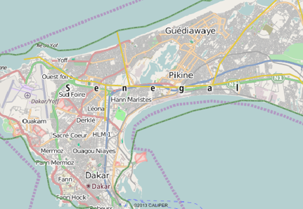 Dakar, Senegal map
