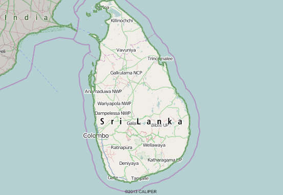 Sri Lanka Map
