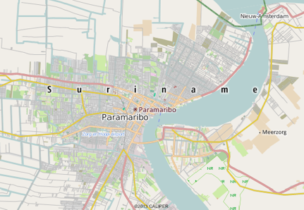 Suriname Map