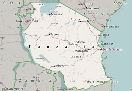 Tanzania Map