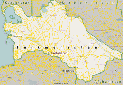 Turkmenistan Map