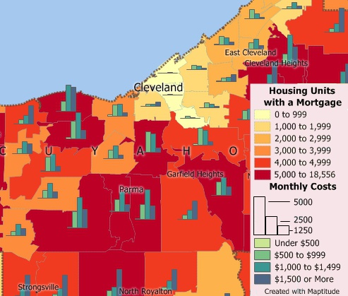 Maptitude mapping software includes demographic data relevant to banking