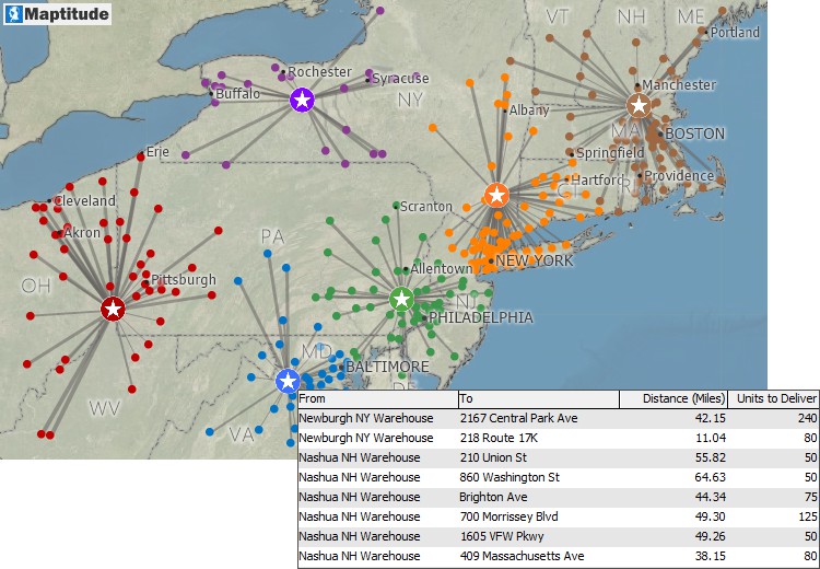 Brownfield analysis map and matrix