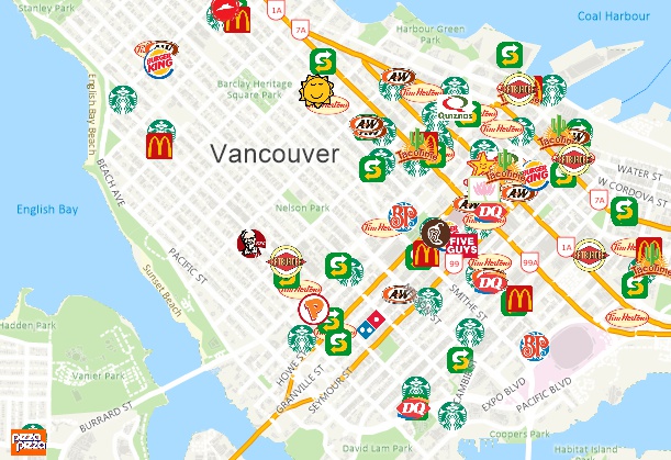 Maptitude Canada franchise location mapping software