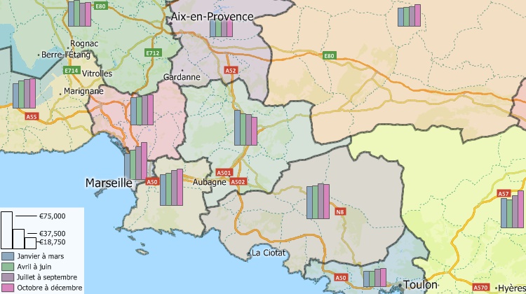 GIS Logistics software map