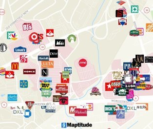 Map tools for locating your business data on a map