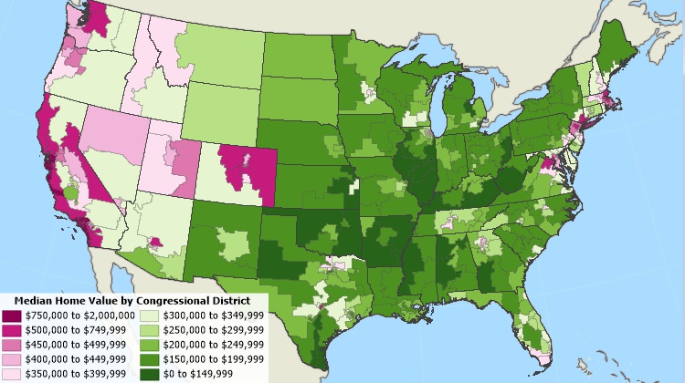 Mapping software for the United States