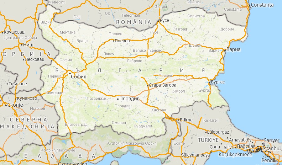 Maptitude Bulgaria mapping software map