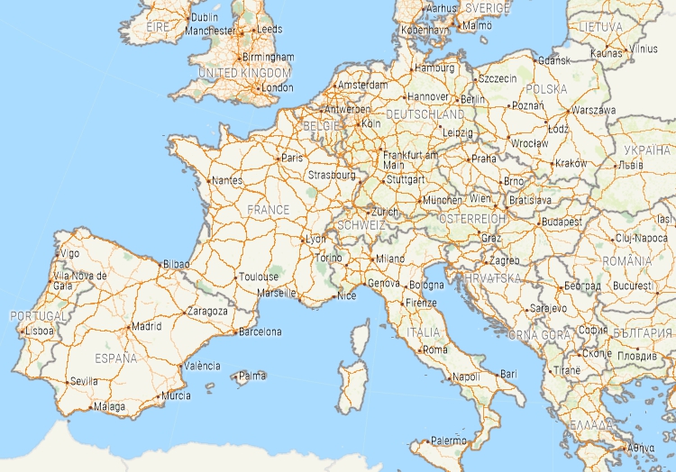 Maptitude Mapping software for Europe