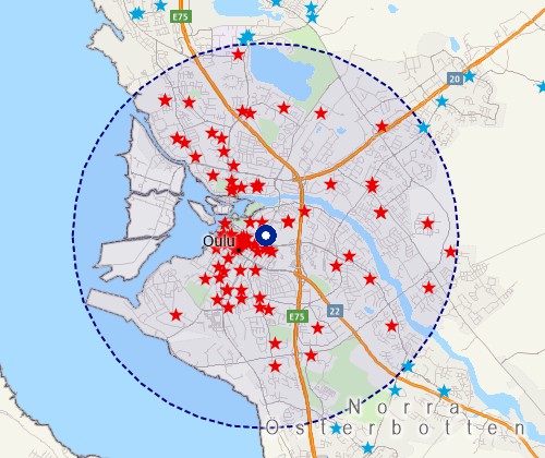 Map customers with Maptitude Finland mapping software