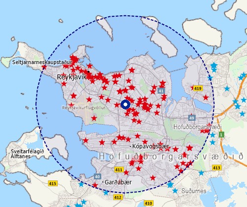 Map customers with Maptitude Iceland mapping software