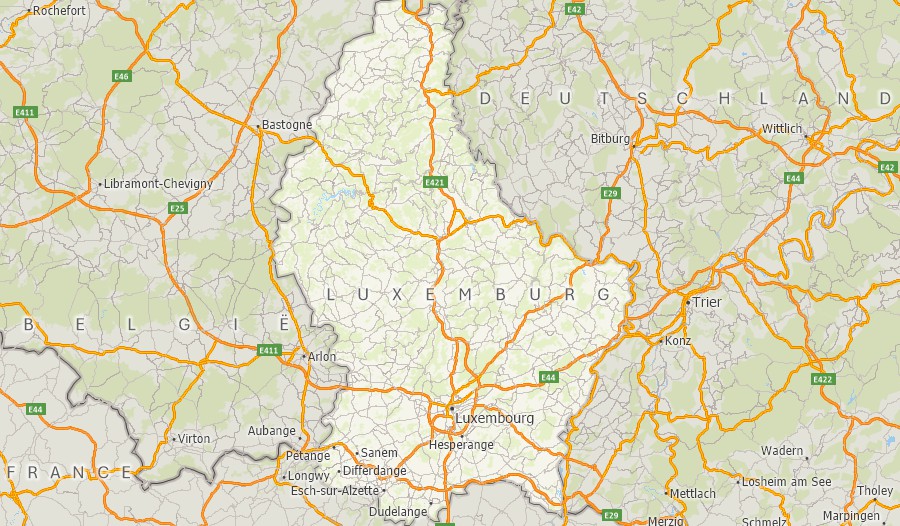 Maptitude Luxembourg mapping software map