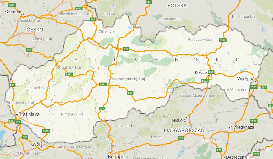Maptitude Slovakia mapping software map
