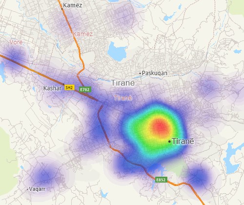 Visualise spatial patterns