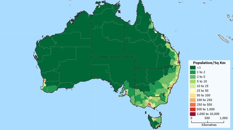Mapping software for Australia