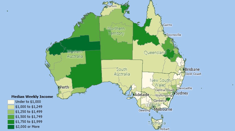Mapping software for Australia