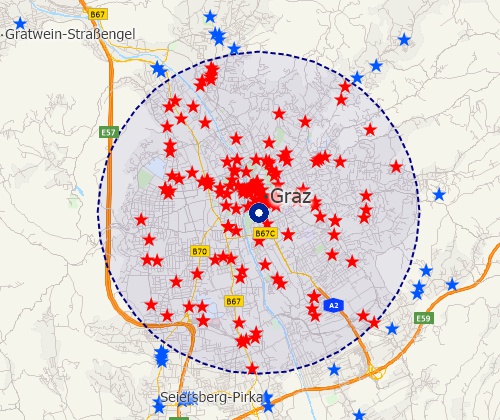 Map customers with Maptitude Austria mapping software