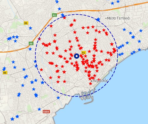 Map customers with Maptitude Cyprus mapping software