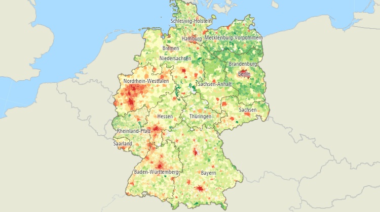 Mapping software for Germany