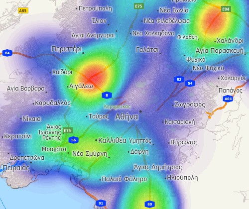 Visualise spatial patterns