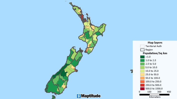 Mapping software for New Zealand
