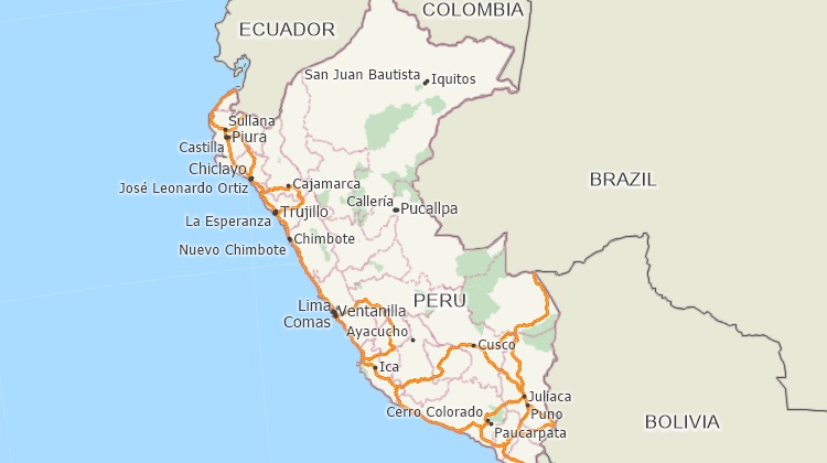 Mapping software for Peru