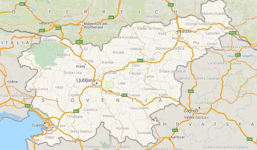Maptitude Slovenia mapping software map