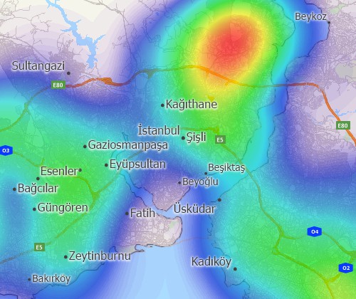 Visualise spatial patterns