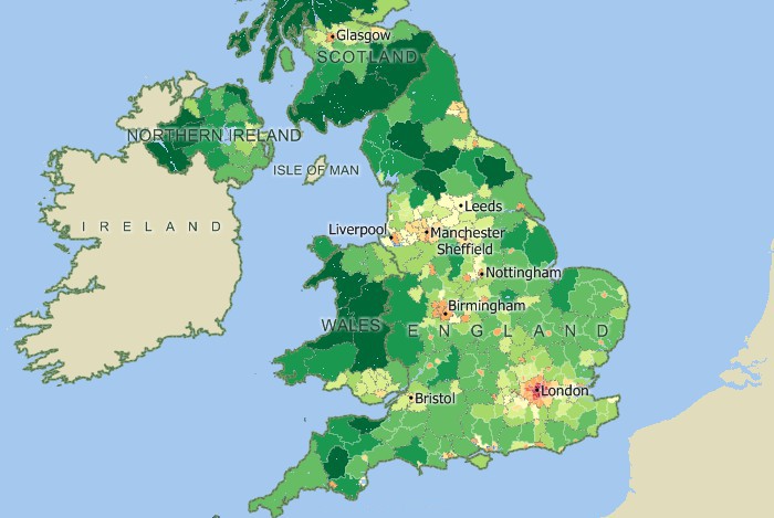 Maptitude UK mapping software