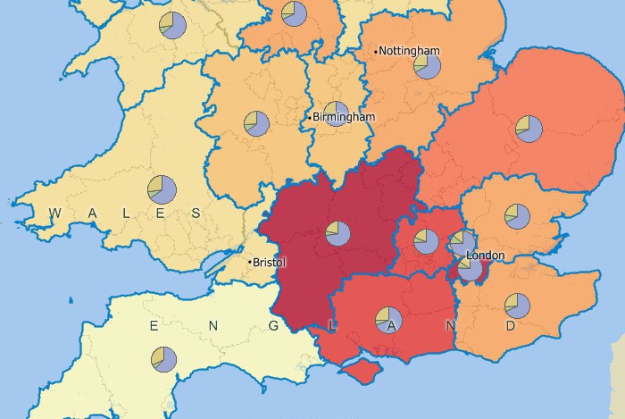 UK heat maps