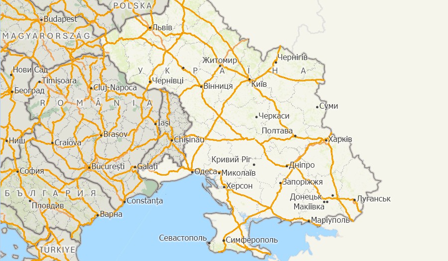 Maptitude Ukraine mapping software map