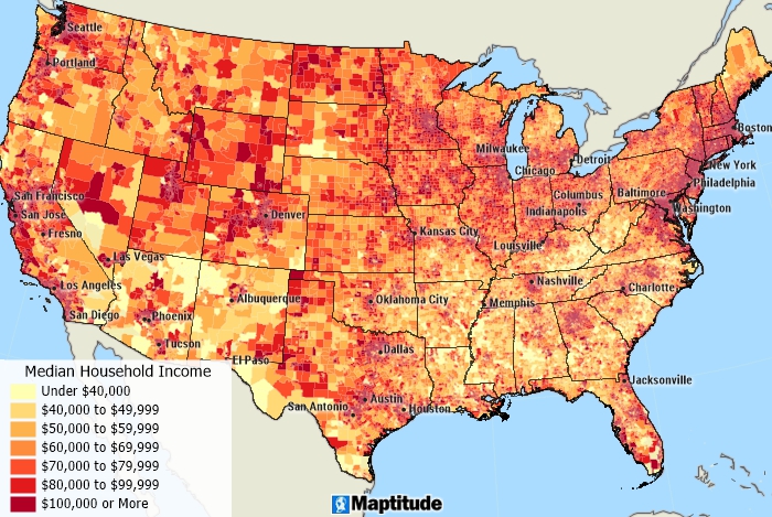 Nationwide demographic mapping