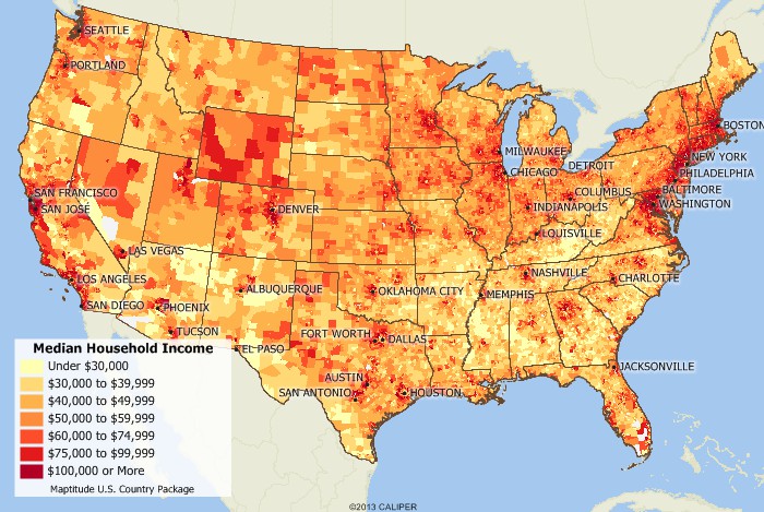 Nationwide demographic mapping
